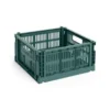 Colour Crate Medium Square, Dark green fra Hay