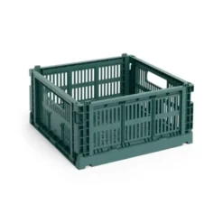 Colour Crate Medium Square, Dark green fra Hay