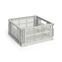 Colour Crate Medium Square, Grey fra Hay