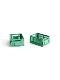 Colour Crate Mini 2 Stk., dark mint fra Hay