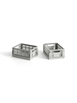 Colour Crate Mini 2 Stk., light grey fra Hay