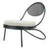 Copacabana Lounge Chair, black semi matt fra GUBI