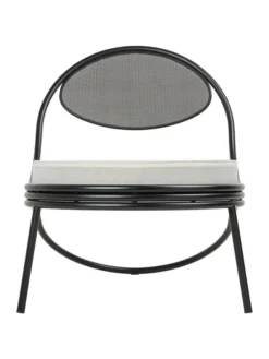 Copacabana Lounge Chair, black semi matt fra GUBI