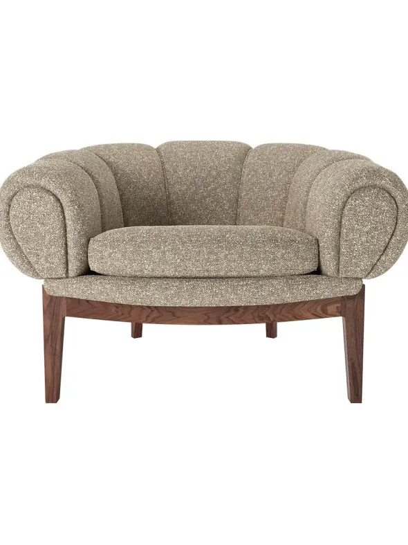 Croissant Lounge Chair, fabric fra GUBI