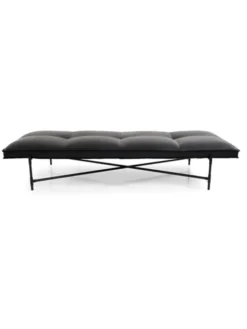 Daybed, sort læder fra HANDVÄRK
