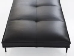 Daybed, sort læder fra HANDVÄRK