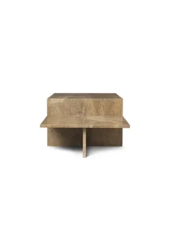 Distinct Coffee Table, Dark Brown Travertine fra Ferm Living