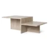 Distinct Coffee Table, Travertine fra Ferm Living
