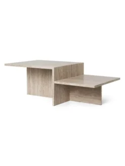 Distinct Coffee Table, Travertine fra Ferm Living