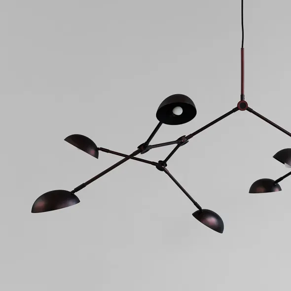 Drop Chandelier, burned black fra 101 Copenhagen