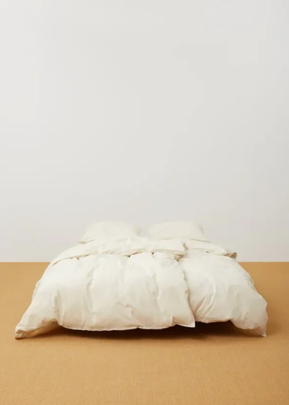 Duvet Set & Pillow Case 140x220, pure ecru fra Aiayu