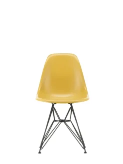 Eames Fiberglass Chair DSR, sortlakeret fra Vitra