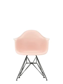 Eames Plastic Armchair DAR, sort pulverlakering fra Vitra