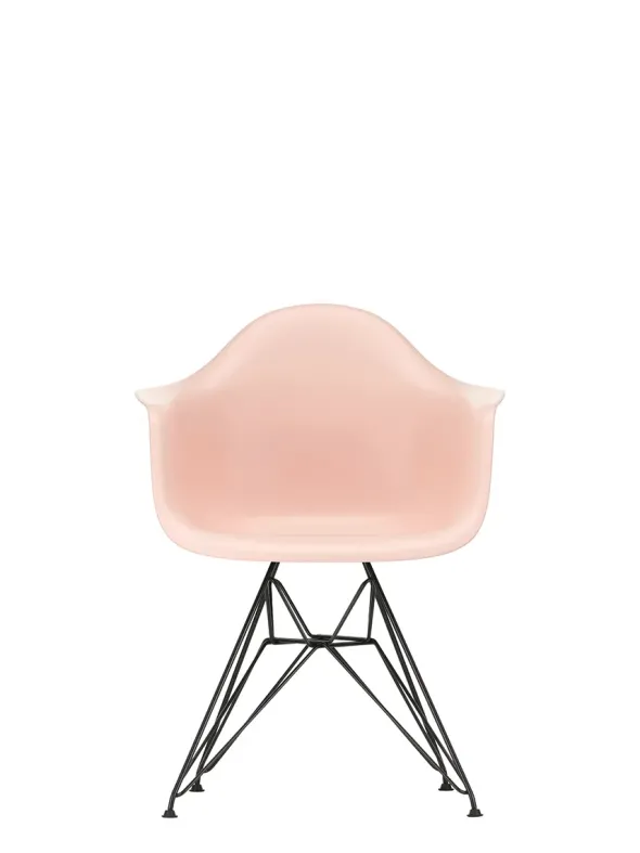 Eames Plastic Armchair DAR, sort pulverlakering fra Vitra