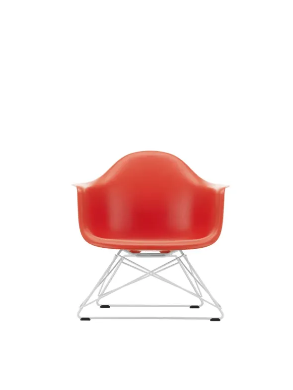 Eames Plastic Armchair LAR, hvidlakeret fra Vitra