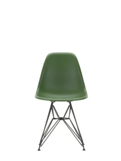 Eames Plastic Side Chair DSR, sort pulverlakeret fra Vitra