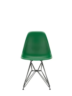 Eames Plastic Side Chair DSR, sort pulverlakeret fra Vitra