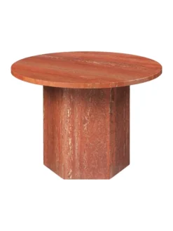 Epic Coffee Table Ø60 cm, travertine fra GUBI