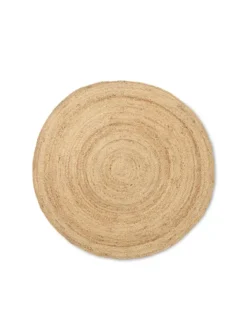 Eternal Round Jute Rug - Natural fra Ferm Living