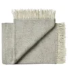 Fanø Plaid, light nordic grey fra Silkeborg Uldspinderi