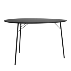 FH3603 Æggebordet, Special Edition i sort ask, sort stel af Arne Jacobsen