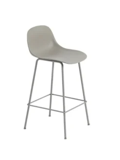 Fiber Barstool tube w. back fra Muuto
