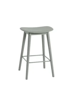 Fiber Bar Stool Wood fra Muuto