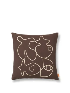 Figure Cushion, coffee/sand fra Ferm Living