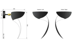 Flame Small Wall Lamp af Serge Mouille