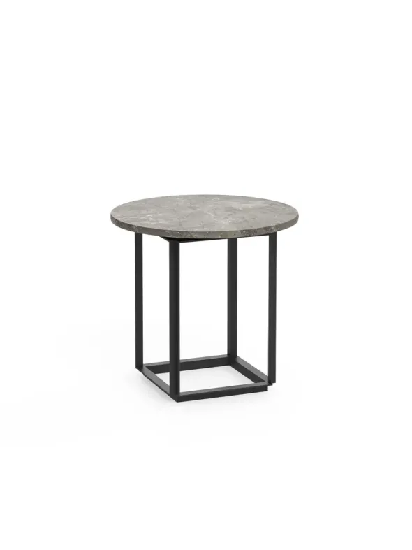 Florence sidebord Ø50, Gris Du Marais fra New Works