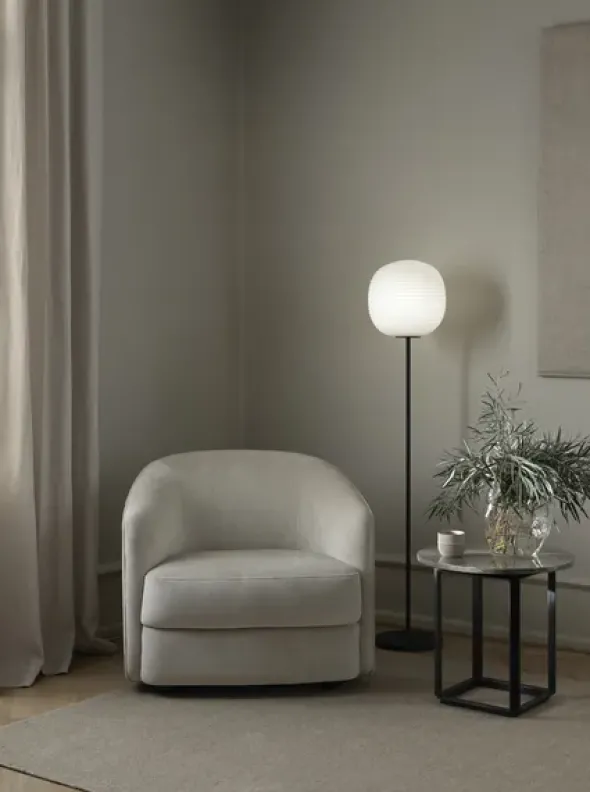 Florence sidebord Ø50, Gris Du Marais fra New Works