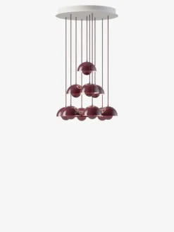 Flowerpot Chandelier VP10, 10 pendants reversed fra &Tradition