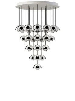 Flowerpot Chandelier VP10, 31 pendants fra &Tradition