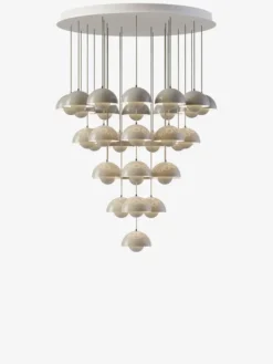 Flowerpot Chandelier VP10, 31 pendants fra &Tradition