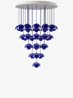 Flowerpot Chandelier VP10, 31 pendants fra &Tradition