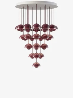 Flowerpot Chandelier VP10, 31 pendants fra &Tradition
