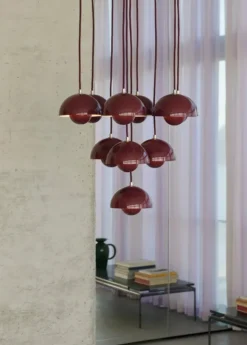 Flowerpot Chandelier VP10, 10 pendants fra &Tradition