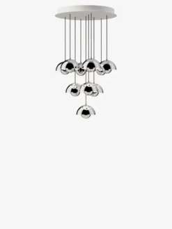 Flowerpot Chandelier VP10, 10 pendants fra &Tradition
