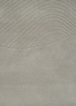 Fluid Arc gulvtæppe, Chalk fra Linie Design