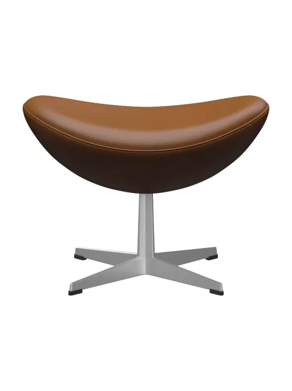 3127 Fodskammel til Ægget af Arne Jacobsen læder