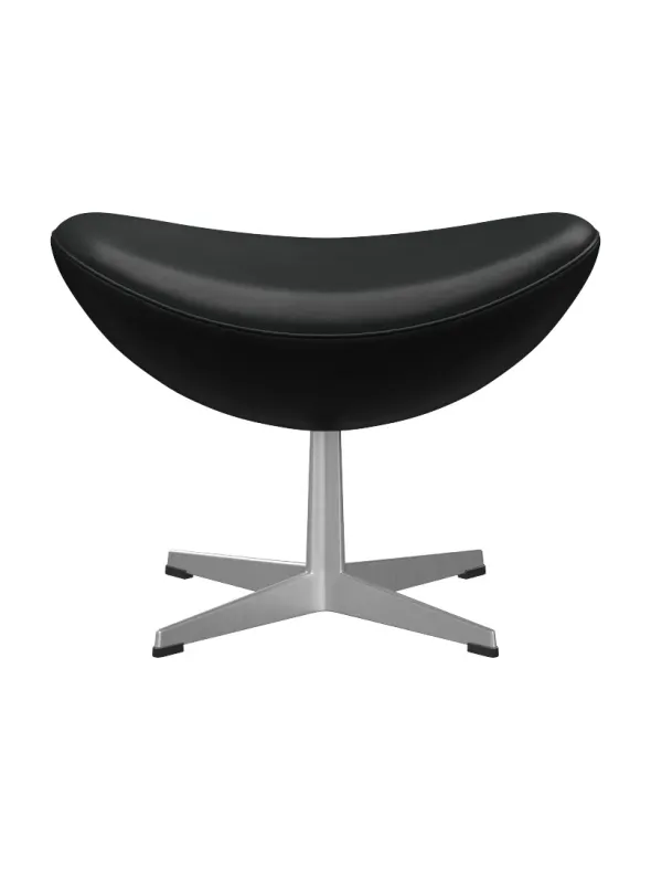 3127 Fodskammel til Ægget af Arne Jacobsen læder
