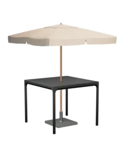 Four alu table 90 x 90 cm fra Houe