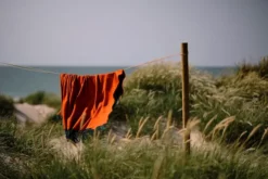 Franja Plaid, green/orange fra Silkeborg Uldspinderi