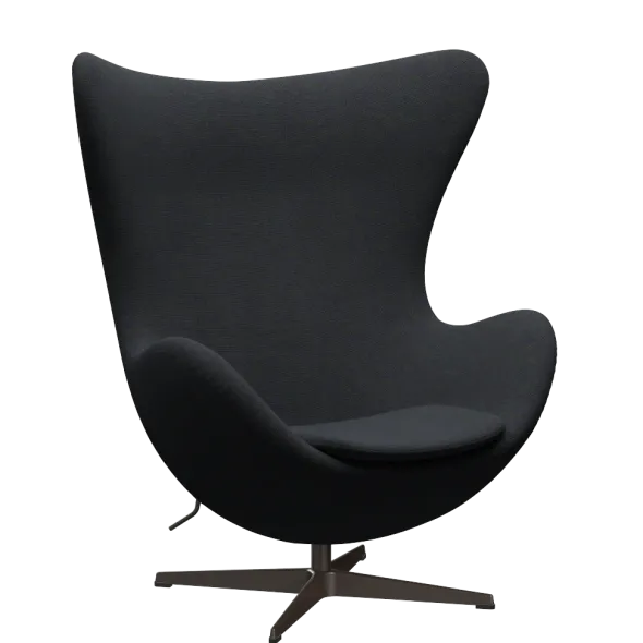 3316 Ægget loungestol, stel i brown bronze af Arne Jacobsen