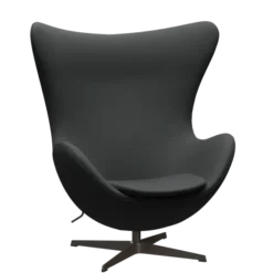 3316 Ægget loungestol, stel i brown bronze af Arne Jacobsen