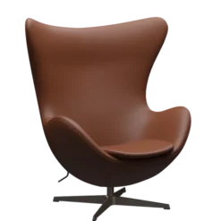 3316 Ægget loungestol, stel i brown bronze af Arne Jacobsen