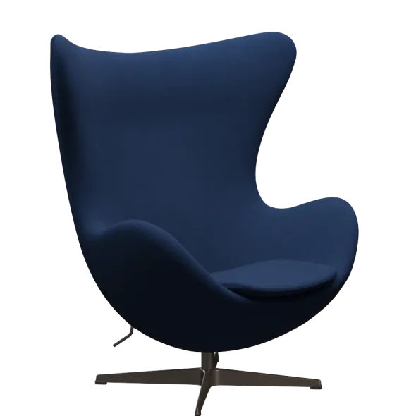 3316 Ægget loungestol, stel i brown bronze af Arne Jacobsen