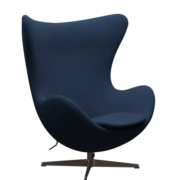 3316 Ægget loungestol, stel i brown bronze af Arne Jacobsen