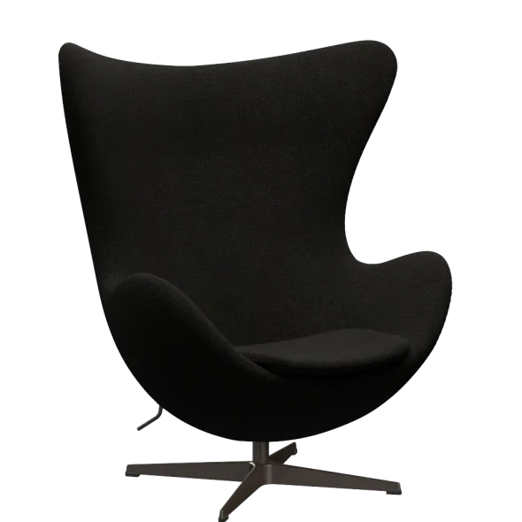 3316 Ægget loungestol, stel i brown bronze af Arne Jacobsen