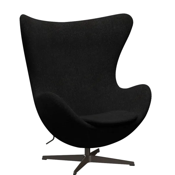 3316 Ægget loungestol, stel i brown bronze af Arne Jacobsen